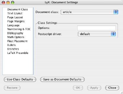 Doc-settings