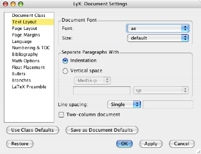 text-setting